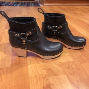 Rare Swedish Hasbeens Rivet Sherling Boot